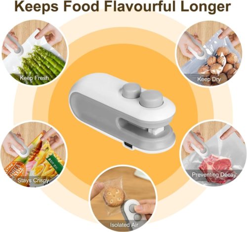 1131a812-b73b-4a12-84fd-6cdfe04982f1 মিনি ব্যাগ সিলার মেশিন, প্লাস্টিক ব্যাগের জন্য পোর্টেবল হ্যান্ডহেল্ড ফুড সিলার।