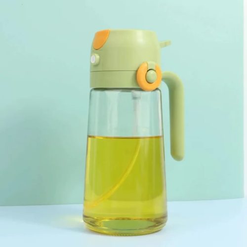 ১ এর মধ্যে ২ অয়েল স্প্রেয়ার এবং অয়েল ডিসপেনসার বোতল ৫০০ মিলি-2 in 1 Oil Sprayer and Oil Dispenser Bottle 500ml