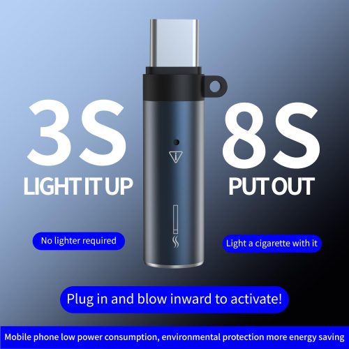 Rechargeable USB Electronic Cigarette Lighter – Windproof Flameless Lighter (Model: ZL-LHJ32)