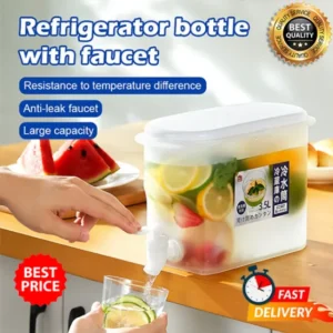 Juice Jar 3.5L, Juice Container Dispenser with Tap