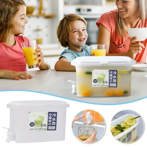 Juice Jar 3.5L, Juice Container Dispenser with Tap