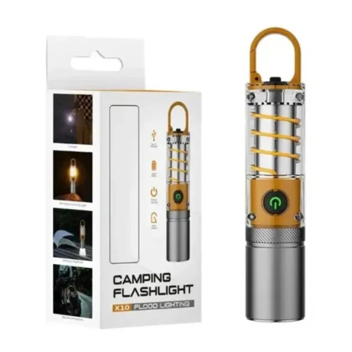 X-10 USB Rechargeable Camping Flashlight