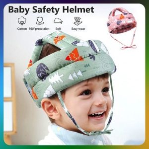 Baby Safety & Care 3-in-1 Combo Pack (Helmet, Knee Pads & Food Feeder)