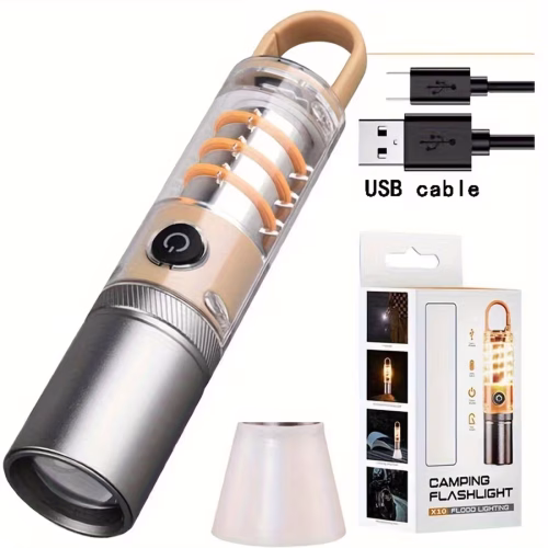 X-10 USB Rechargeable Camping Flashlight